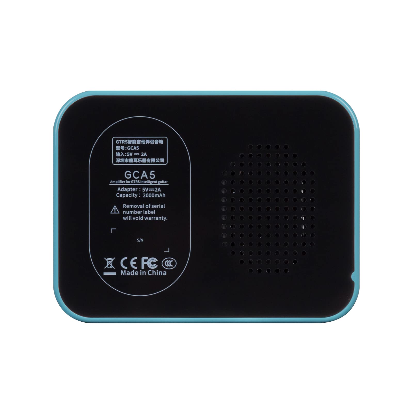 GTRS Guitar Amp Mini Portable Amplifier 5 Watt for Electric Guitar Rechargeable Support Bluetooth Connection with Mobile Devices